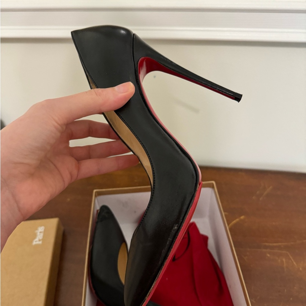 Damaged Christian Louboutin Pigalle Follies Black in box damaged - Picture 6 of 13